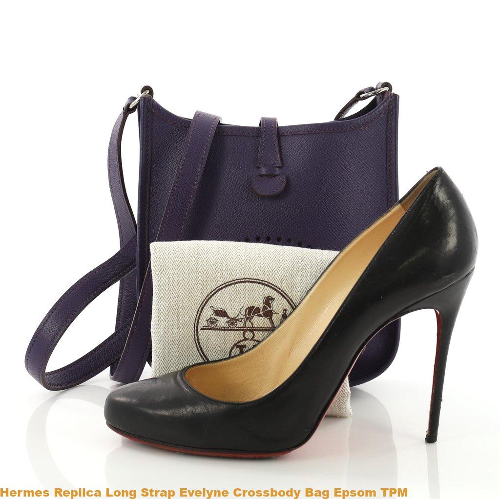 Hermes Replica Long Strap Evelyne Crossbody Bag Epsom TPM – High Quality Replica Hermes Handbags ...