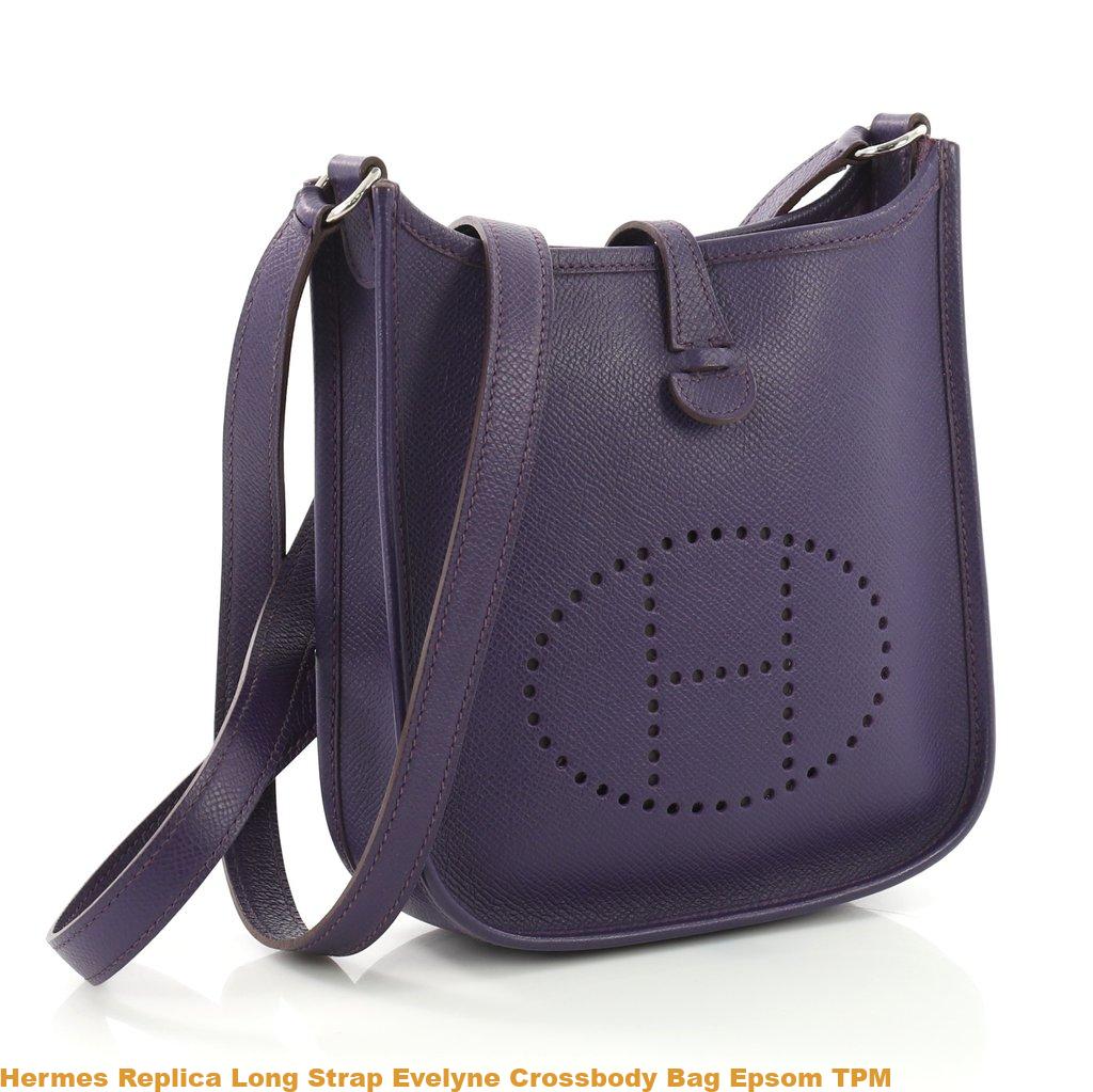 Hermes Replica Long Strap Evelyne Crossbody Bag Epsom TPM – High Quality Replica Hermes Handbags ...